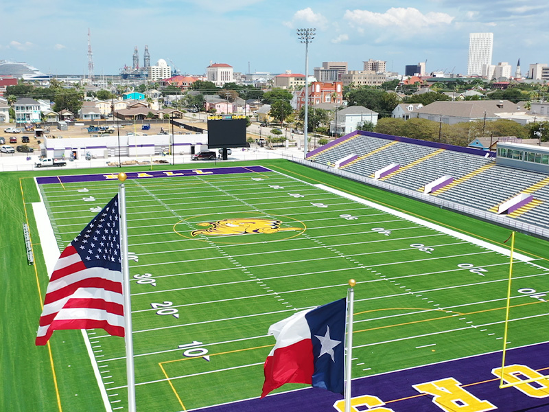 GISD / Kermit Courville Stadium a client of Falcontail Marketing and Design